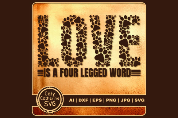 Review: LOVE is a Four Legged Word Dog Paw Print
